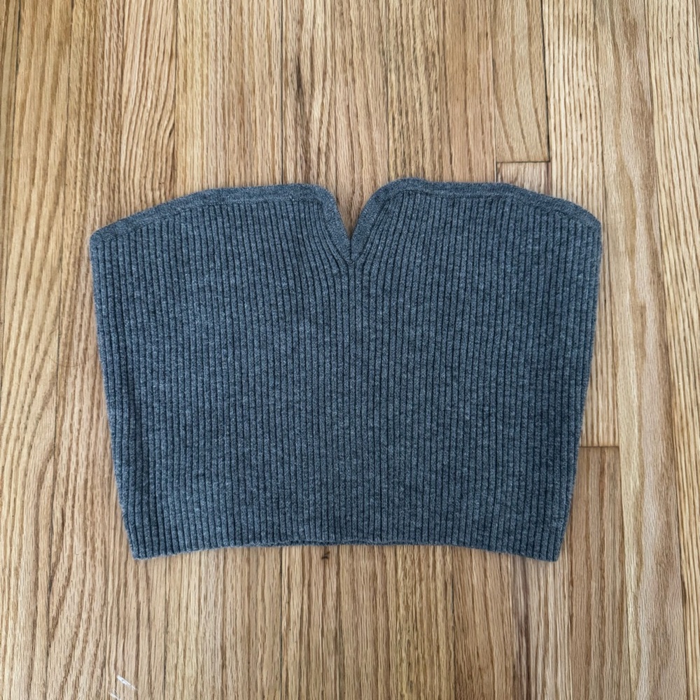 Wild Fable Strapless Gray Top